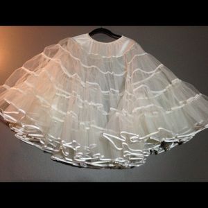 White Petticoat Size Small.